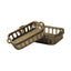Mercana Louis Set of 2 Natural Wood Slated Nesting Trays