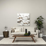 Mercana Oris Black Metal/Wood Open Frame Table Clock