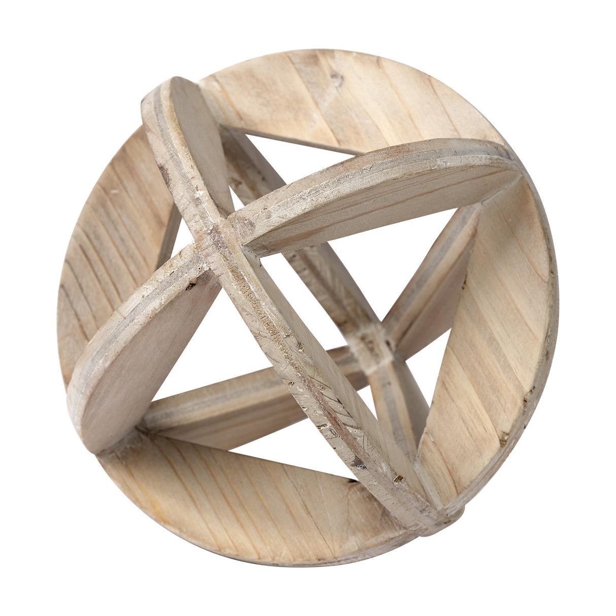 Mercana Bellatrix II (Large) 7L x 7W Natural Decorative Wooden Sphere