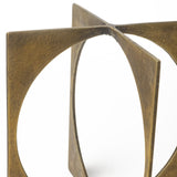 Mercana Lima I (Small) 6L x 6W Gold Geometric Decorative Object