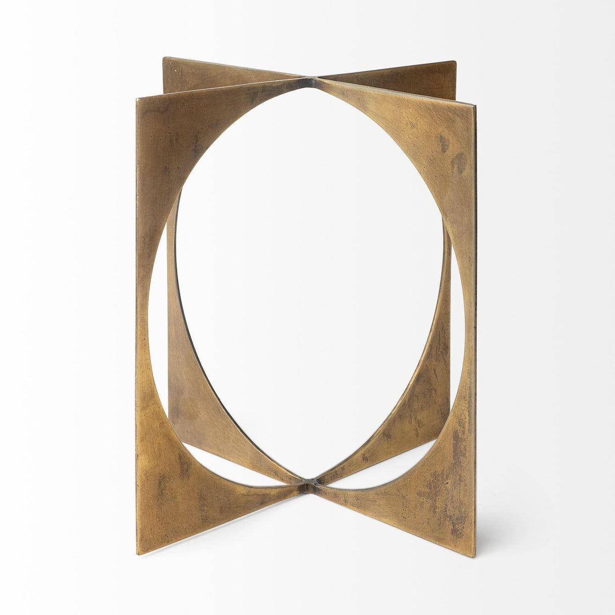 Mercana Lima II (Large) 10L x 10W Gold Geometric Decorative Object
