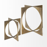 Mercana Lima II (Large) 10L x 10W Gold Geometric Decorative Object