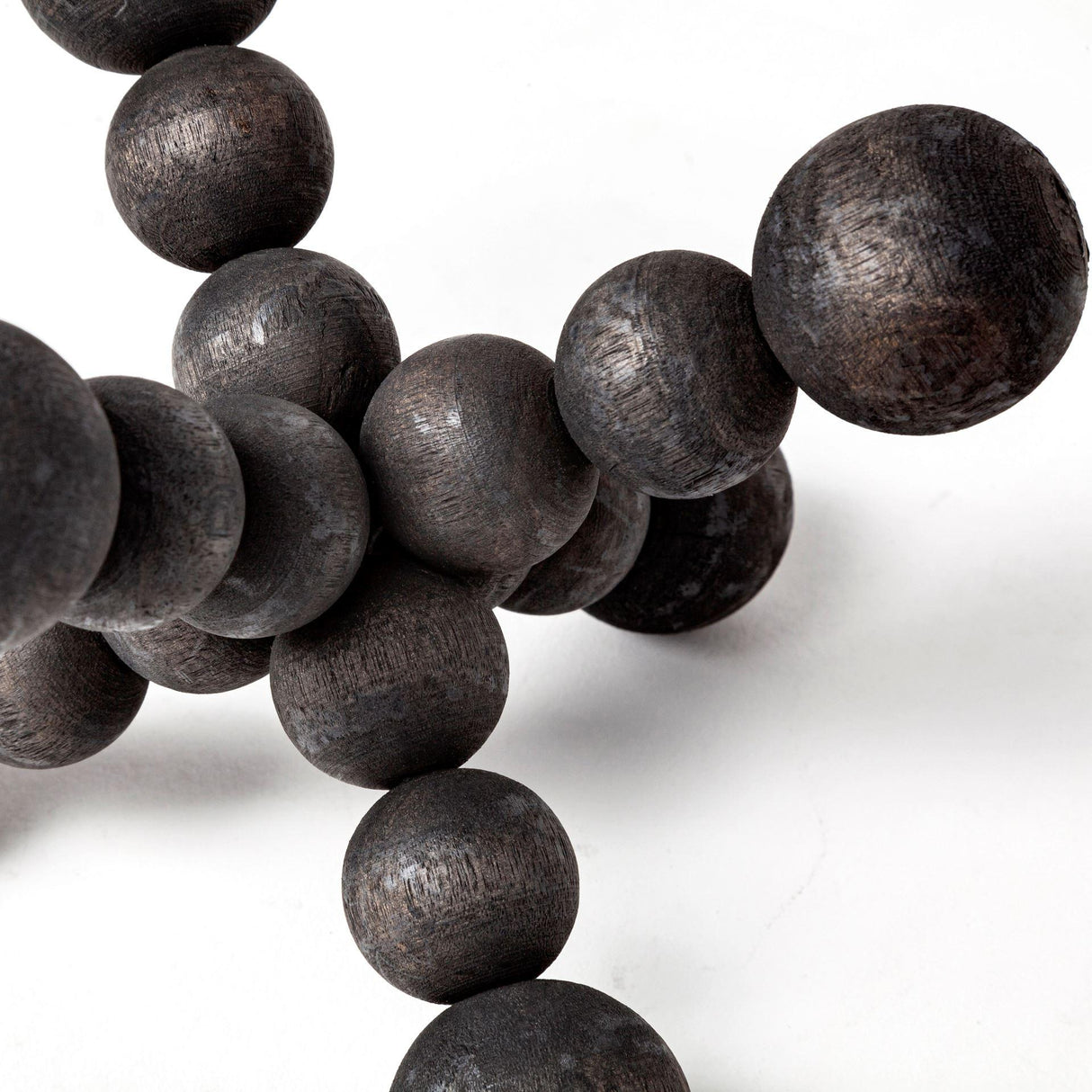 Mercana Carollan I (Small) 7L x 7W Black Geometric Wood Ball Jack