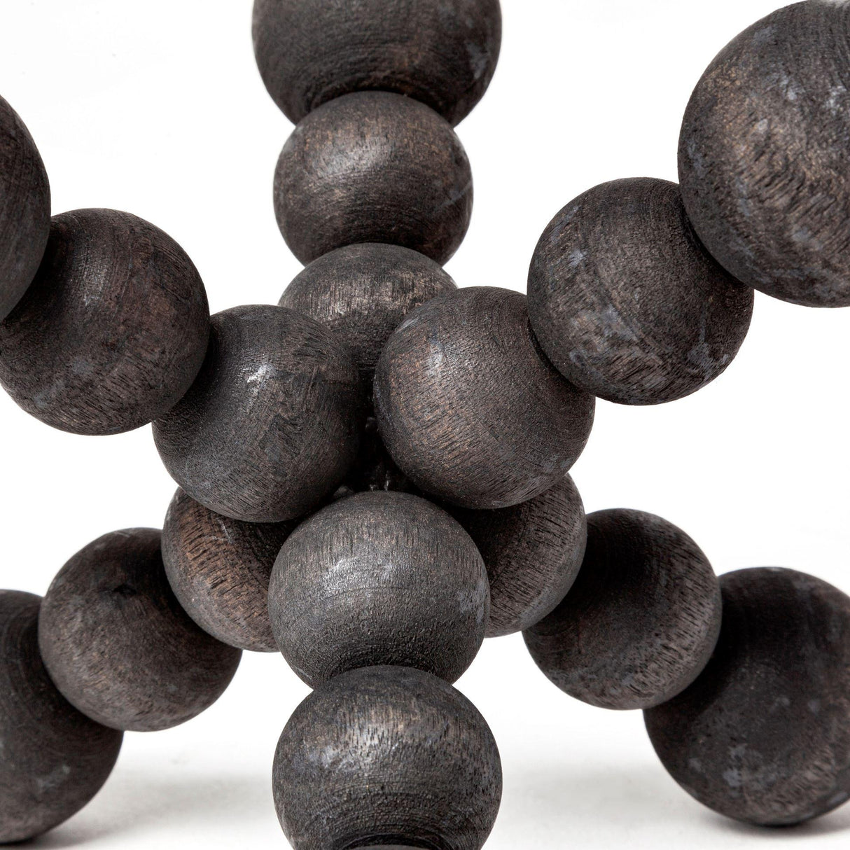 Mercana Carollan I (Small) 7L x 7W Black Geometric Wood Ball Jack
