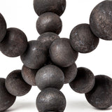 Mercana Carollan I (Small) 7L x 7W Black Geometric Wood Ball Jack