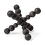 Mercana Carollan II (Large) 9L x 9W Black Geometric Wood Ball Jack