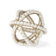 Mercana Espanlade I Small 9L x 9W White Wooden Beaded Orb