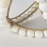 Mercana Espanlade II Large 11L x 11W White Wooden Beaded Orb
