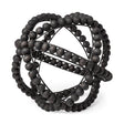Mercana Earnhardt II Large 11L x 11W Black Wooden Beaded Orb