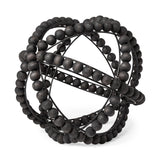 Mercana Earnhardt II Large 11L x 11W Black Wooden Beaded Orb