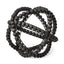 Mercana Earnhardt II Large 11L x 11W Black Wooden Beaded Orb