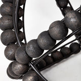 Mercana Earnhardt II Large 11L x 11W Black Wooden Beaded Orb