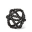 Mercana Earnhardt I Small 9L x 9W Black Wooden Beaded Orb