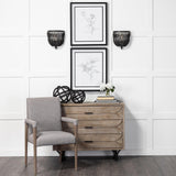 Mercana Earnhardt I Small 9L x 9W Black Wooden Beaded Orb