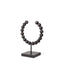 Mercana Tulane I (Small) 9L x 5W Black Beaded Broken Sphere Decorative Object