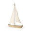 Mercana Tartane Large 22L x 2W Brown/Cream Nautical Inspired Sailboat