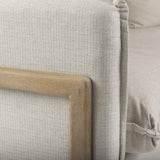 Mercana Roy I 84" Beige Upholstered Three Seater Sofa