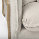 Mercana Roy I 84" Beige Upholstered Three Seater Sofa