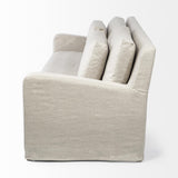 Mercana Denly II 92.5 X 38.25 X 34.5 Beige Slipcover Three Seater Sofa