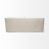 Mercana Denly II 92.5 X 38.25 X 34.5 Beige Slipcover Three Seater Sofa