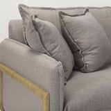 Mercana Roy I 84" Flint Gray Upholstered Three Seater Sofa