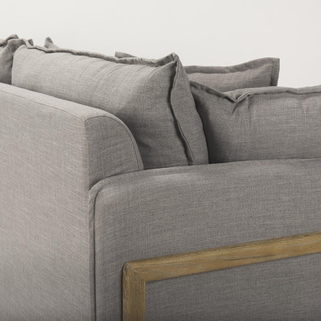 Mercana Roy I 84" Flint Gray Upholstered Three Seater Sofa