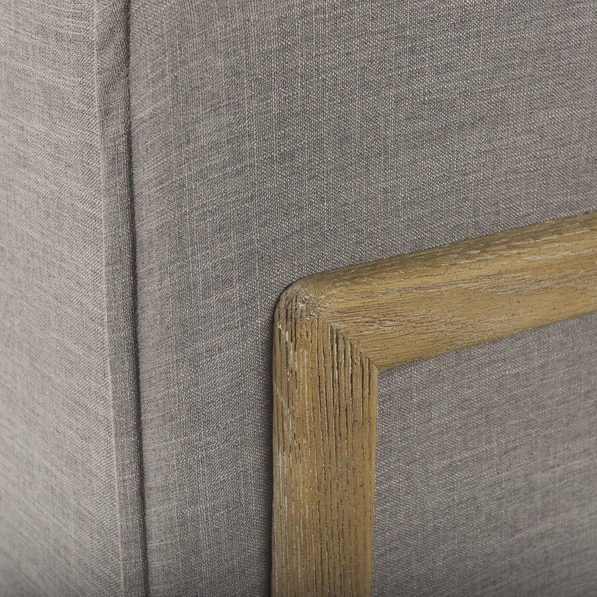 Mercana Roy I 84" Flint Gray Upholstered Three Seater Sofa