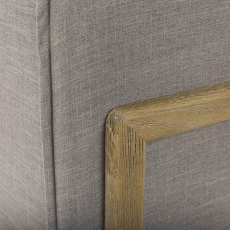 Mercana Roy I 84" Flint Gray Upholstered Three Seater Sofa