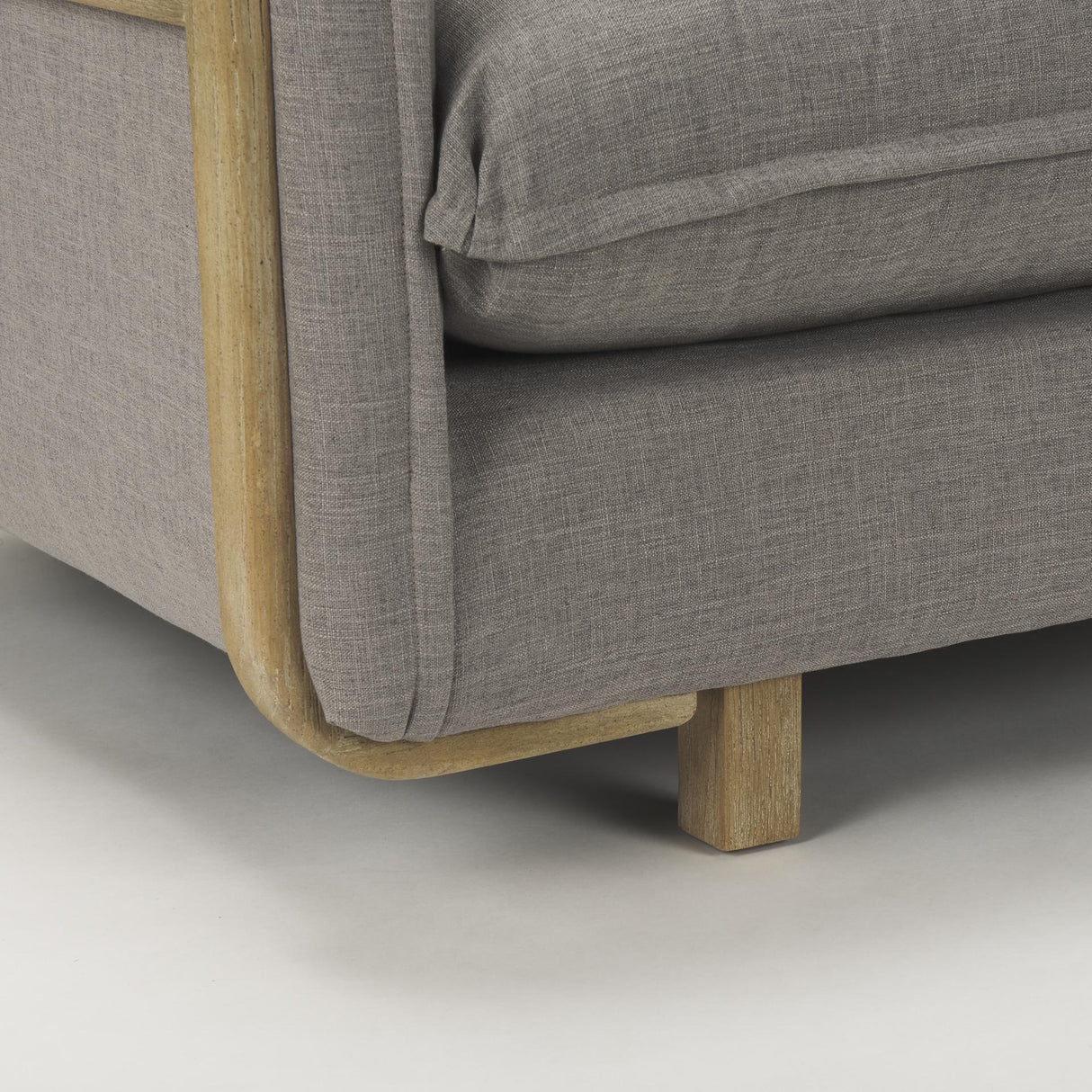 Mercana Roy I 84" Flint Gray Upholstered Three Seater Sofa