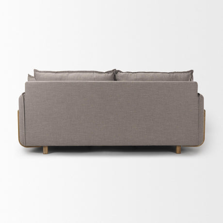 Mercana Roy I 84" Flint Gray Upholstered Three Seater Sofa
