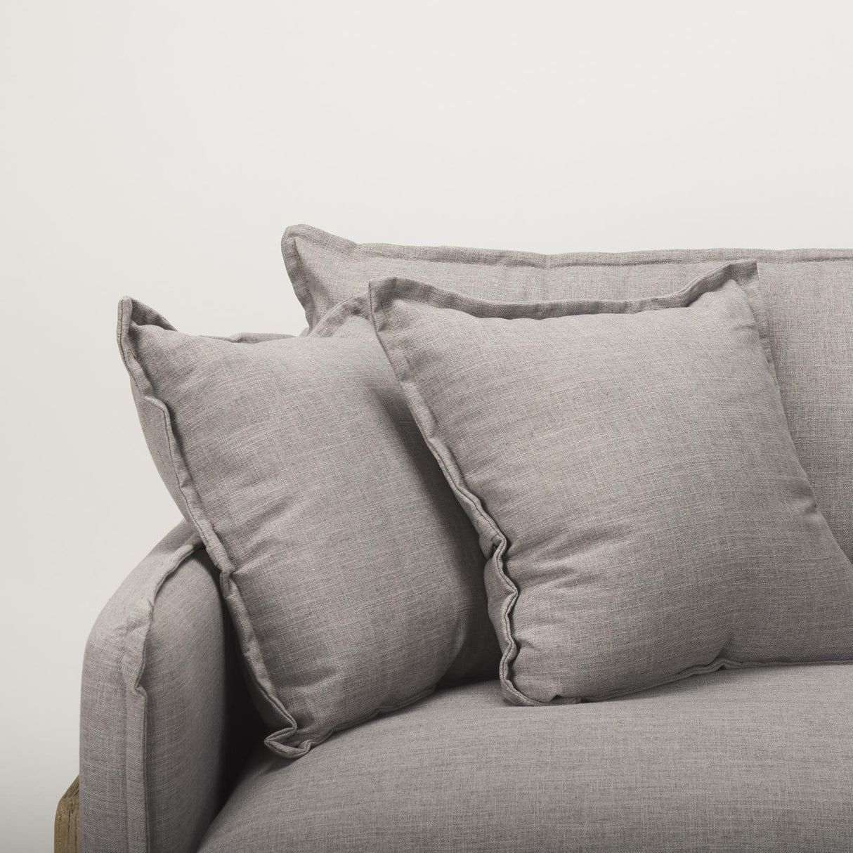 Mercana Roy I 84" Flint Gray Upholstered Three Seater Sofa
