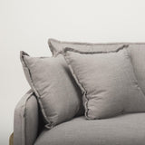 Mercana Roy I 84" Flint Gray Upholstered Three Seater Sofa