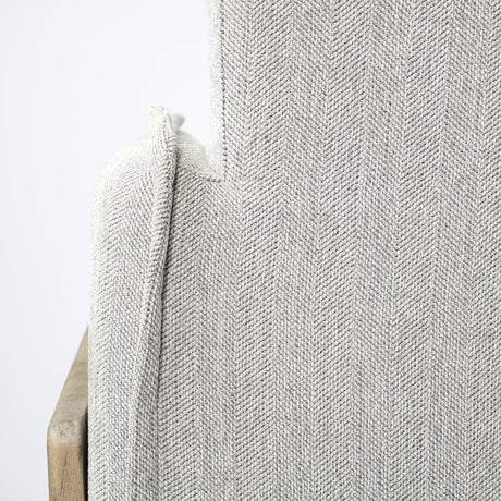 Mercana Roy I 84" Frost Gray Upholstered Three Seater Sofa