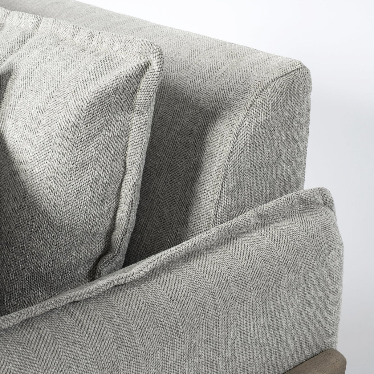 Mercana Roy I 84" Frost Gray Upholstered Three Seater Sofa