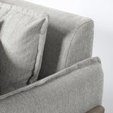Mercana Roy I 84" Frost Gray Upholstered Three Seater Sofa