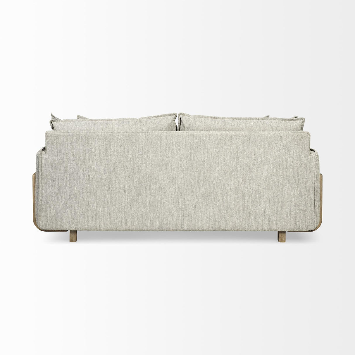 Mercana Roy I 84" Frost Gray Upholstered Three Seater Sofa