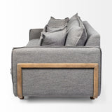 Mercana Roy I 84" Castlerock Gray Upholstered Three Seater Sofa