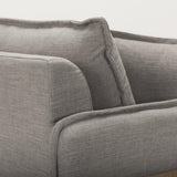 Mercana Roy II Flint Gray Upholstered and Brown Wood Frame Arm Chair