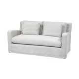 Mercana Denly I 69 X 38.25 X 34.5 Frost Gray Slipcover Two Seater Sofa