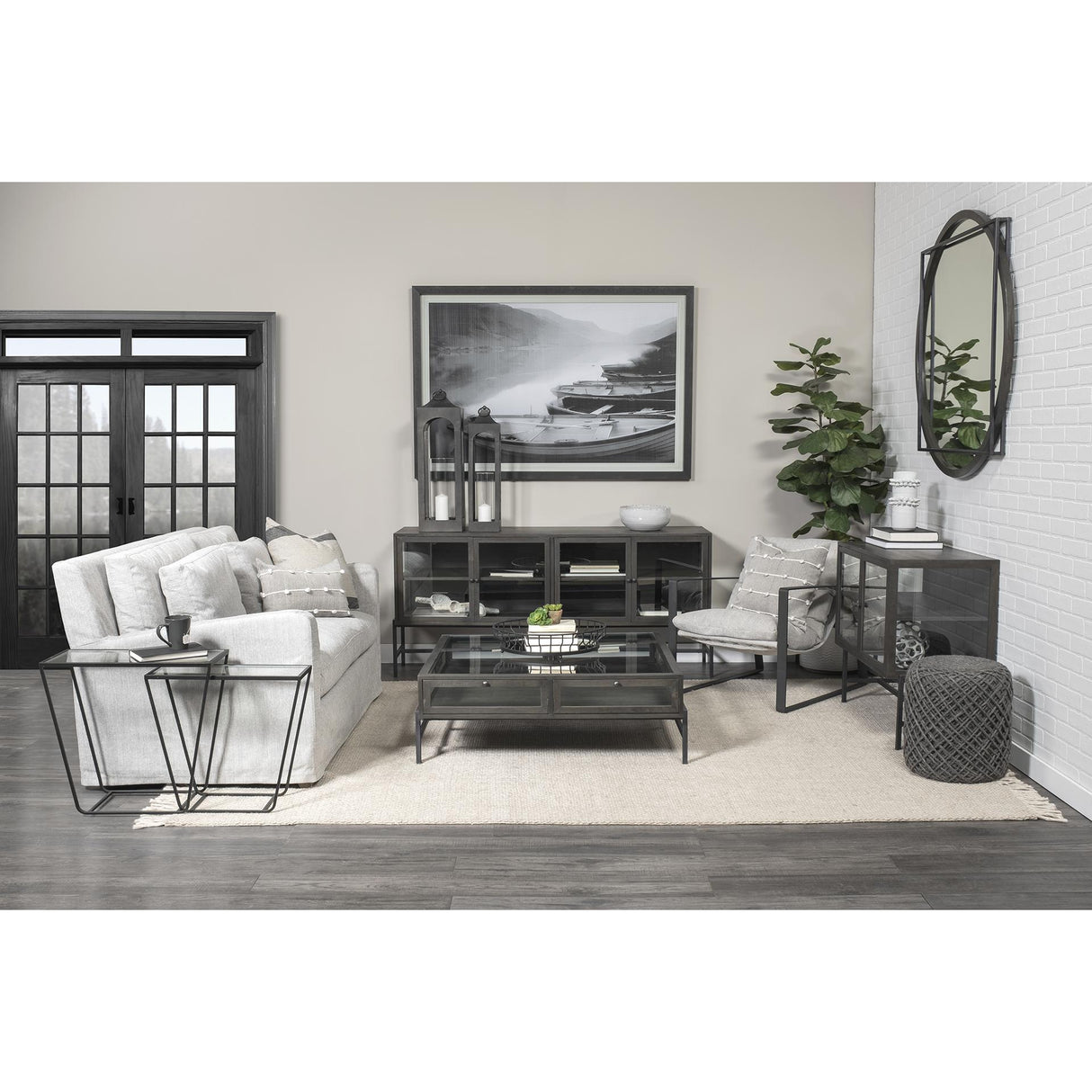 Mercana Denly I 69 X 38.25 X 34.5 Frost Gray Slipcover Two Seater Sofa