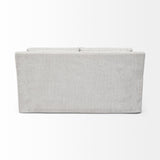 Mercana Denly I 69 X 38.25 X 34.5 Frost Gray Slipcover Two Seater Sofa