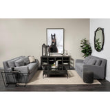 Mercana Denly II 92" Casterock Gray Slipcover Three Seater Sofa