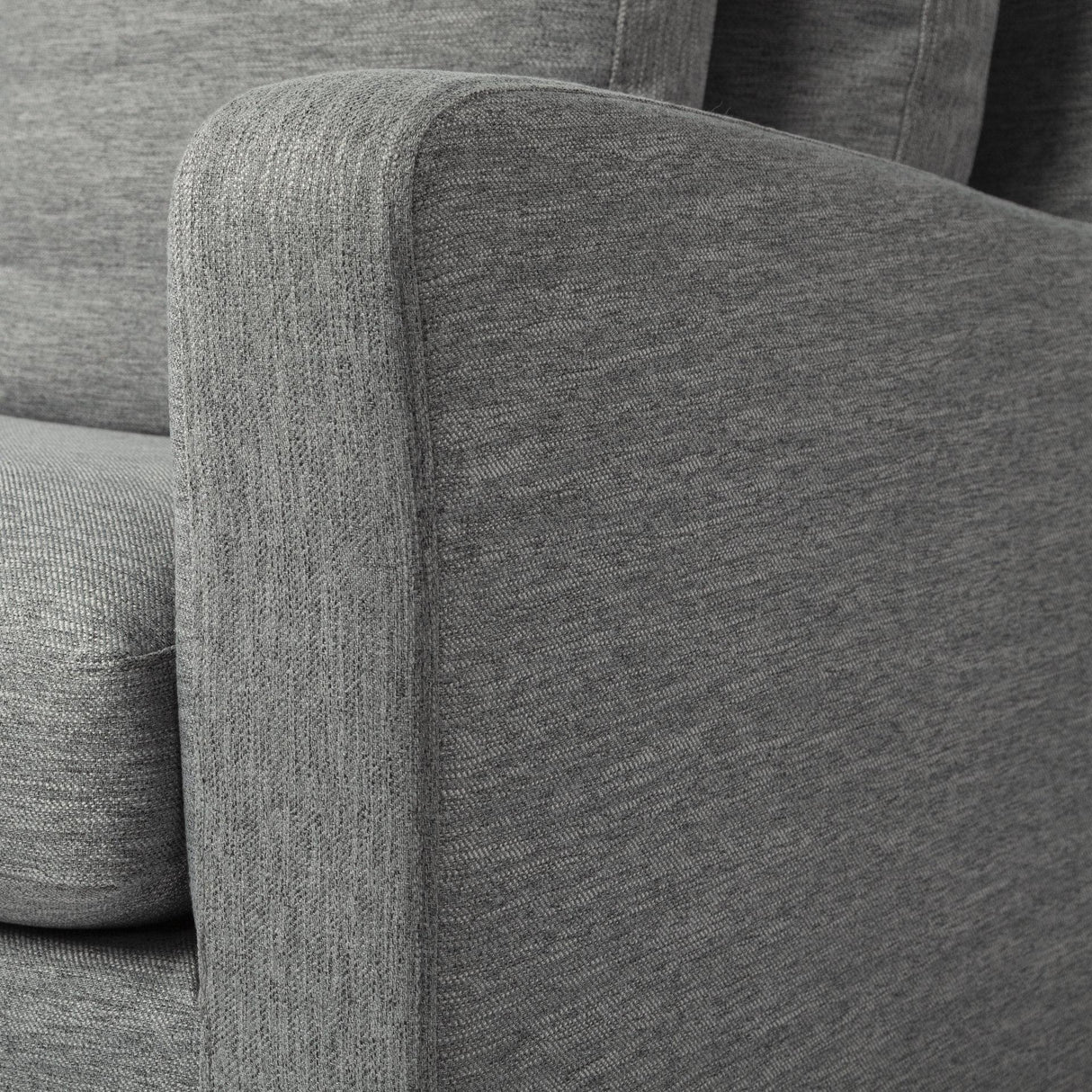 Mercana Denly II 92" Casterock Gray Slipcover Three Seater Sofa