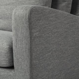 Mercana Denly II 92" Casterock Gray Slipcover Three Seater Sofa