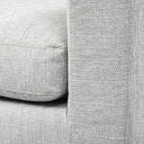 Mercana Denly II 92.5 X 38.25 X 34.5 Frost Gray Slipcover Three Seater Sofa