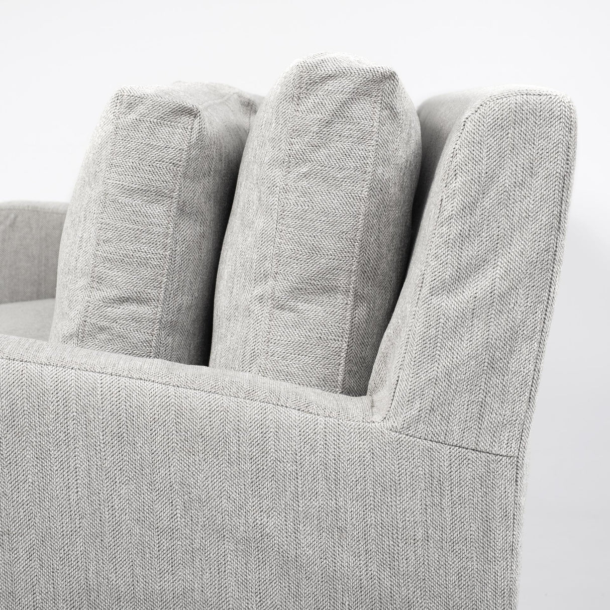 Mercana Denly II 92.5 X 38.25 X 34.5 Frost Gray Slipcover Three Seater Sofa