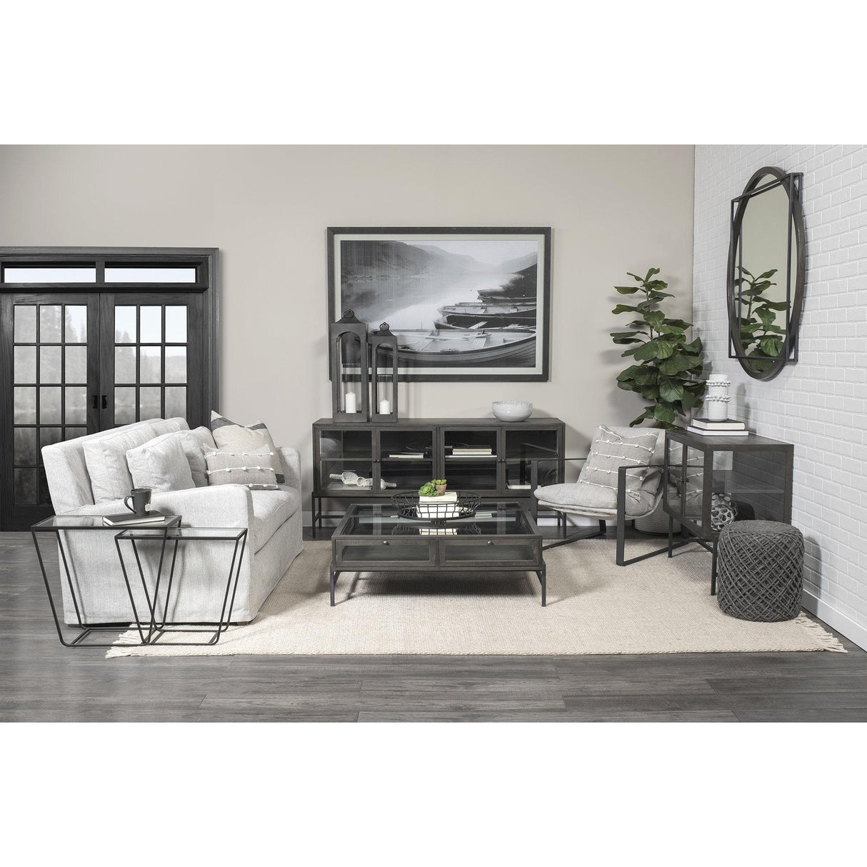 Mercana Denly II 92.5 X 38.25 X 34.5 Frost Gray Slipcover Three Seater Sofa