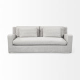 Mercana Denly II 92.5 X 38.25 X 34.5 Frost Gray Slipcover Three Seater Sofa