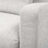 Mercana Denly II 92.5 X 38.25 X 34.5 Frost Gray Slipcover Three Seater Sofa