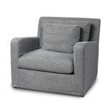 Mercana Denly III 38 X 38.25 X 34.5 Castlerock Gray Slipcover Upholstered Arm Chair